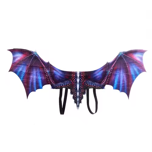 Adult Halloween Decoration Carnival Party Animal Costume Dragon Cosplay Masquerade Face Mask and Wings - Image 6
