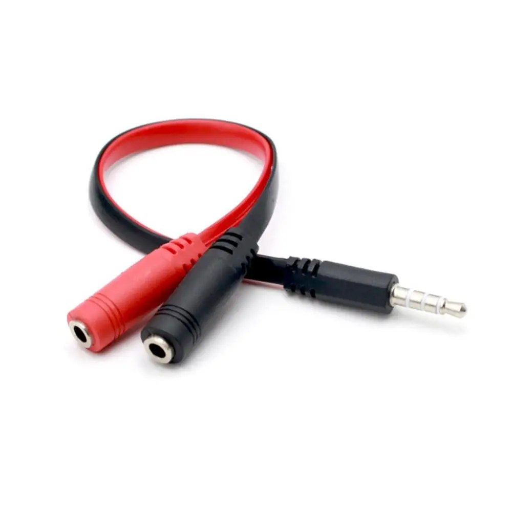 분배기 3.5mm 남성 여성 마이크 헤드폰 잭 오디오 어댑터 케이블 노트북