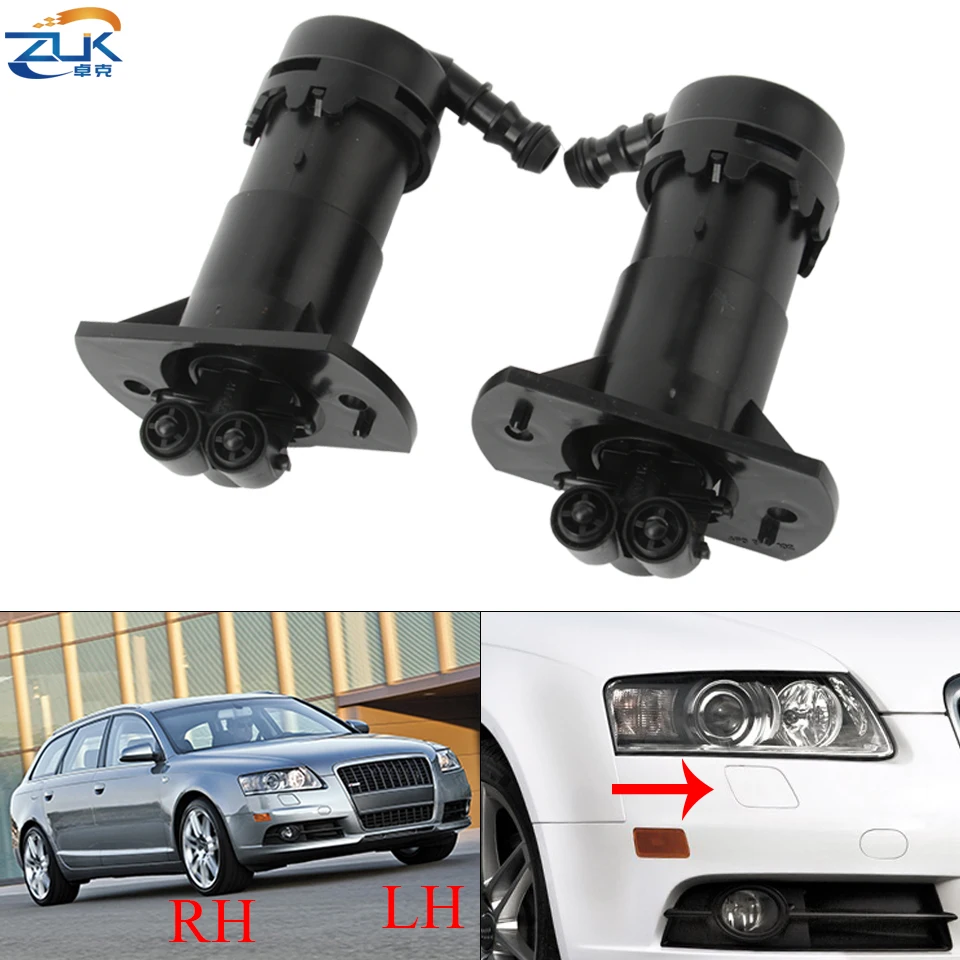 ZUK Headlight Washer Nozzle Headlamp Water Spray Jet Actuator For AUDI A6 C6 2005 2006 2007 2008 S6 RS6 2007-2011