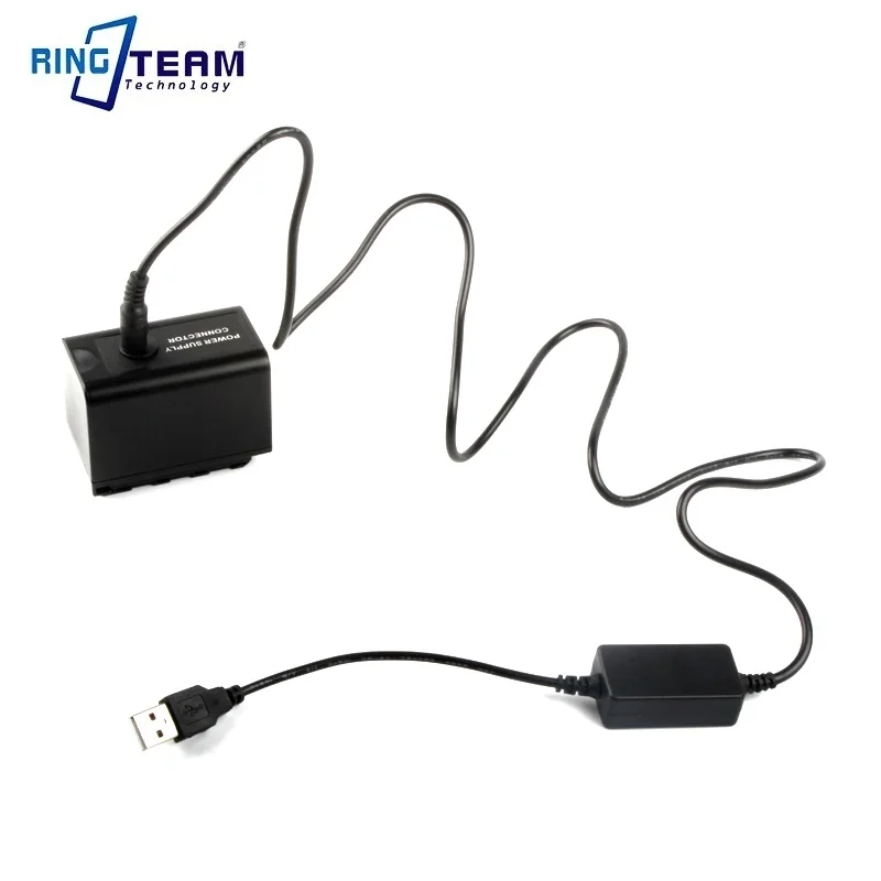 USB 8V Boost Cable+VW-VBD58 Dummy Battery  VW-VBD98 VBD58 DC Coupler for Panasonic UX90MC UX170 UX180 DVX200