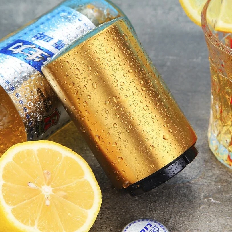 المغناطيسي ماكينة تعبئة زجاجات البيرة فتاحة الفولاذ المقاوم للصدأ فتاحة النبيذ المحمولة أدوات البار أدوات المطبخ هدية الكريسماس