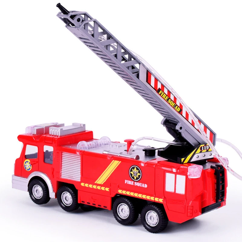 Brinquedos infantis, caminhão de bombeiros, jato de água, motor de bombeiros, brinquedos educativos, não tóxicos, com simulação de som e luz, caminhão de bombeiros da cidade
