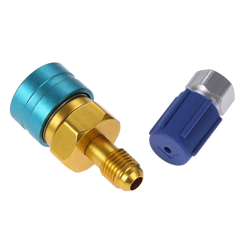 R1234Yf Zu R134A Niedrigen Side Quick Koppler, r12 Zu R134A Schlauch Adapter Fitting Anschluss Für Auto Klimaanlage Ac Lade