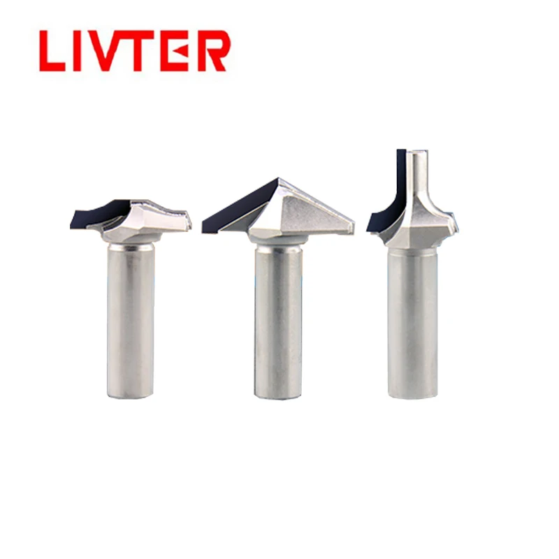 

LIVTER valuable 3pcs pcd cnc wood router bits woodworking diamond router bit milling cutter head cabinet door frame tools