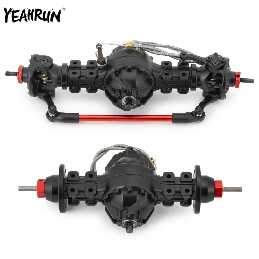 

YEAHRUN Metal Front Rear Medium Differential Axle Built-in Gear RC Car DIY Upgrade Parts For 1/14 Tamiya Trailer Tractor Truck