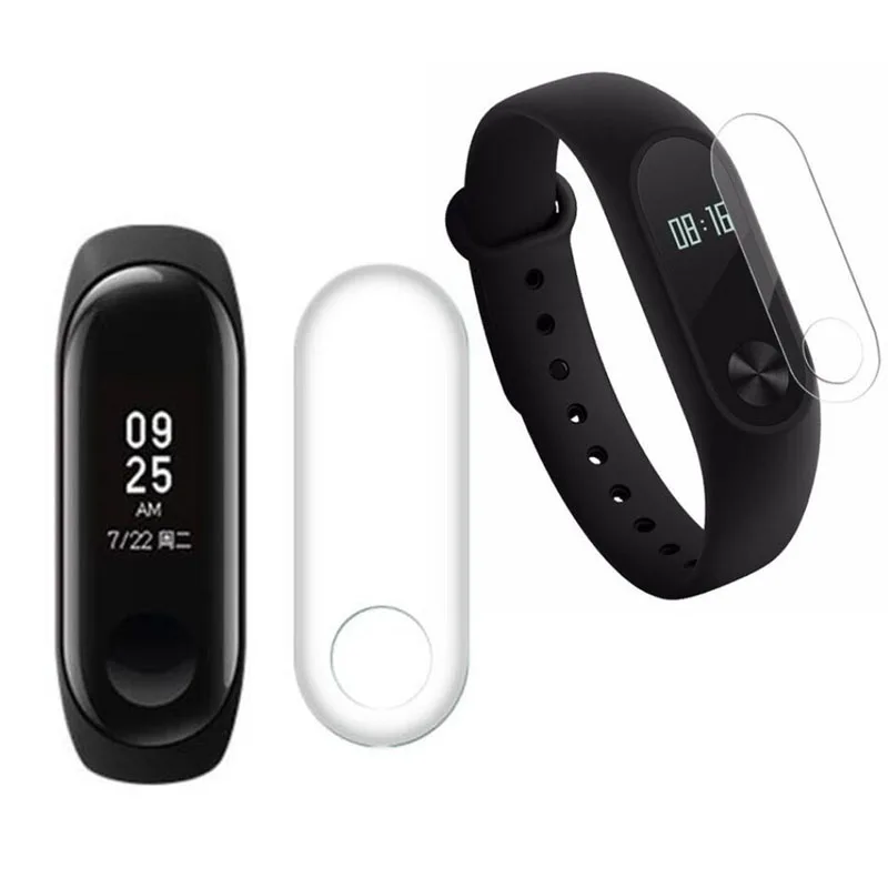 2 قطعة HD واضح التغطية الكاملة فيلم واقية ل شاومي Mi الفرقة 2/3 Miband Band3 Band2 الذكية معصمه حامي الشاشة غطاء