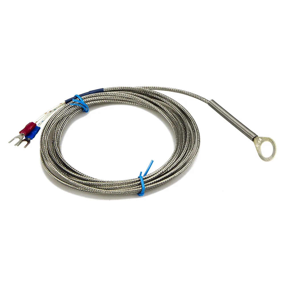 FTARR01 K E J type 3m metal screening cable 4mm 5mm 6mm 14mm diameter hole ring head thermocouple temperature sensor