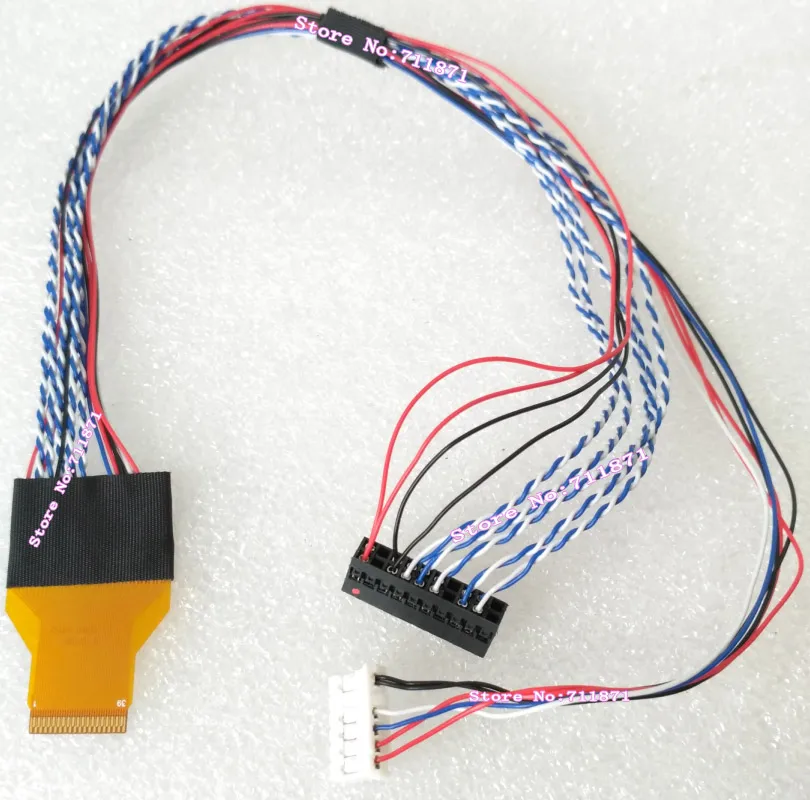 LVDS 스크린 라인 케이블, Mipi FFC FPC LVDS 1ch 8bit 0.3 피치, 39 P, 39 핀, 0.3mm, 39 핀