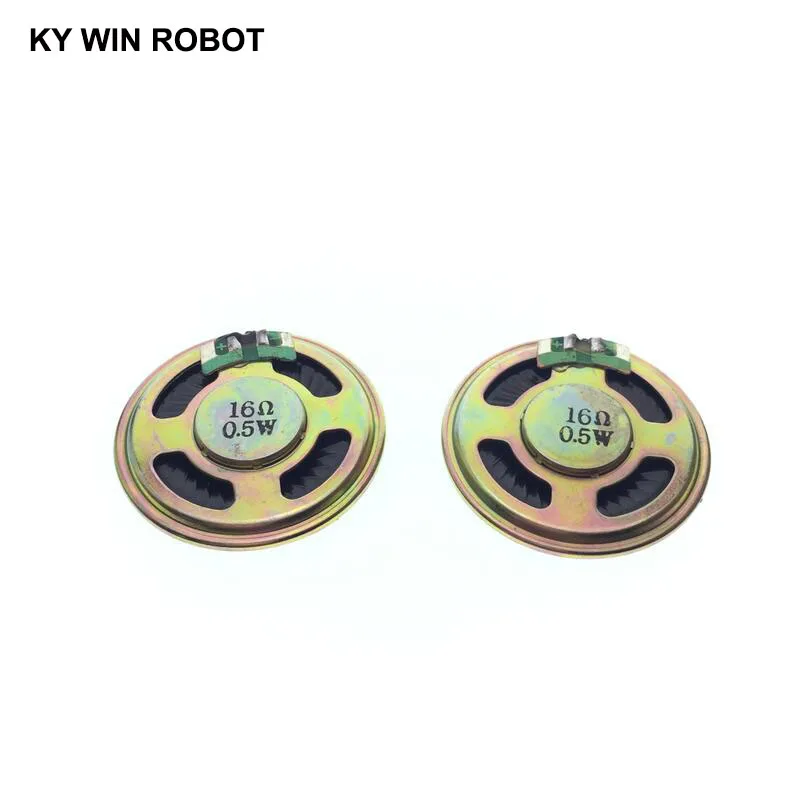2 sztuk/partia nowy ultracienki Mini głośnik 16 omów 0,5 wat 0,5 W 16R średnica głośnika 40 MM 4 CM grubość 5 MM — zdjęcie 5