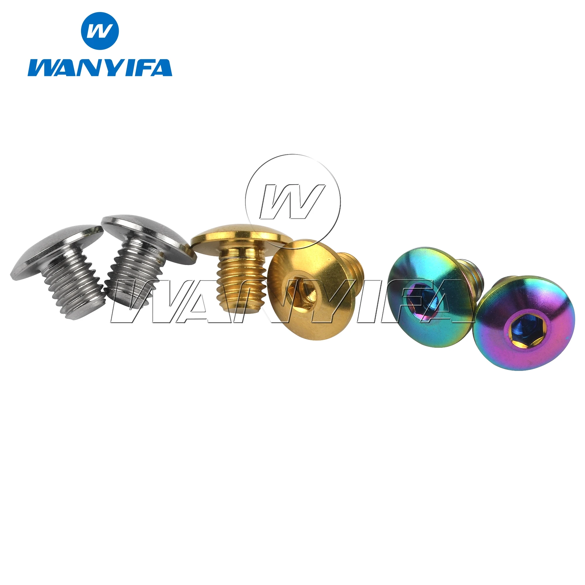 Wanyifa Titanium Ti M5 Bolt for Shimano XT Brake handle Oil Cap Screws Bike Bolts Accessory pack of 2pcs