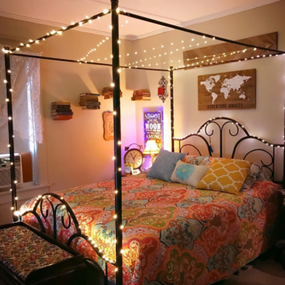 2M 3M 4M 5M 10M Led String Lights Waterproof Fairy Lights 3AA Battery Operated Christmas Wedding Party Decoration Garland