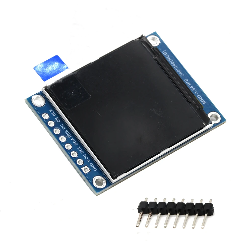 1.54 Inch LCD SPI Serial Port Module TFT Color Screen ST7789 Driving Resolution 240x240 LCD Liquid Crystal Display Module 3.3V