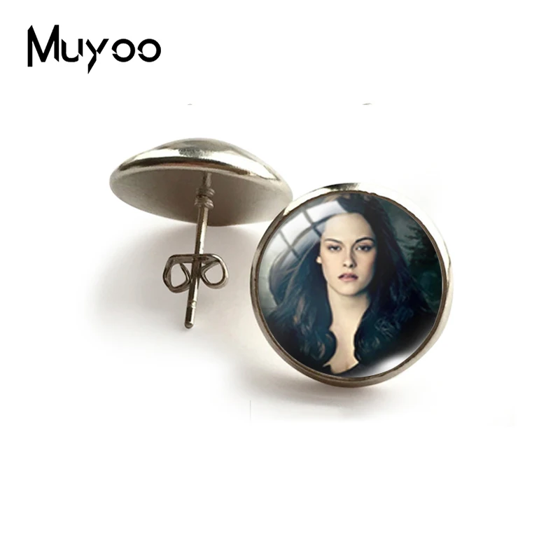 2021 New Twilight Stud Earring Cullen Family Round Earrings Glass Dome Jewelry Gifts Women