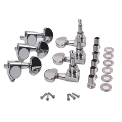 3R 3L Sealed Closed Guitar Tuning Pegs Keys Machine Head Tuners for Acoustic Electric Guitars Part Gear Ratio of 18:1