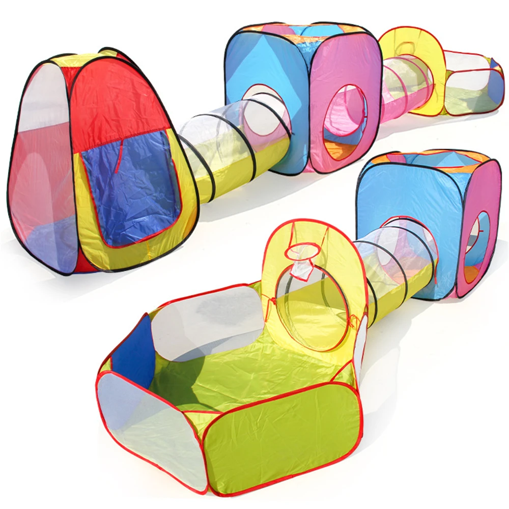 Portable Baby Playground Playpen for Children Large Kids Tent Ball Pool Bebe Balls Pit with Tunnel Baby Park Camping Dry Pool