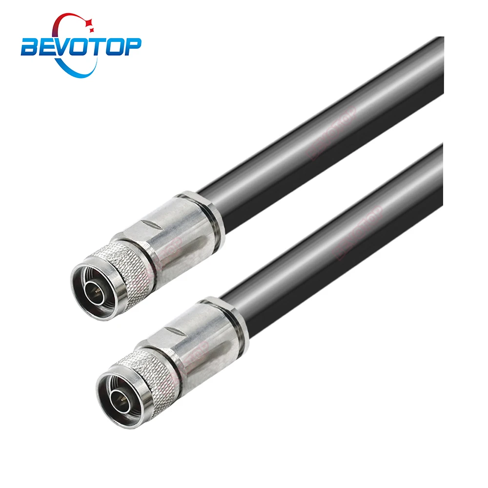 

N Male to N Male Plug Low Loss 50Ohm Coaxial LMR600 Cable Extension Jumper Pigtail for4G LTE Cellular Amplifier Signal Booster