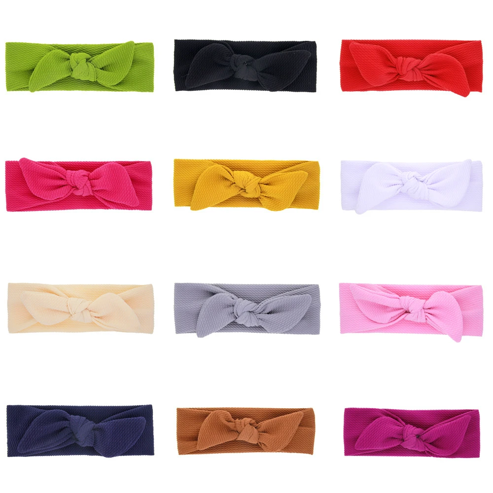 1 PCS Baby Elastic Headband Headwear Girl Hair Bow Knot Infant Newborn Bow Bowknot Clothes Accessories Turban Kids Children