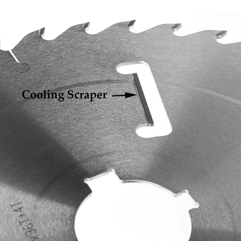 2PCS Woodworking Thin Kerf Circular TCT Saw Blade with Rakers Multi Rip Saw Blade for Cutting Log Wood