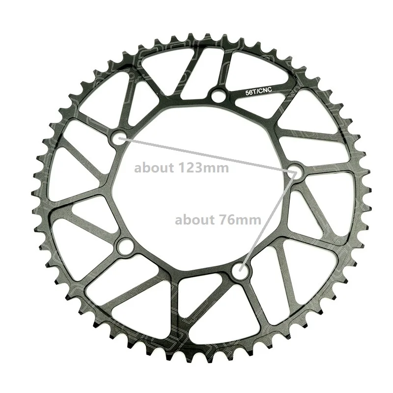 Litepro 8/9/10 Speed 130BCD Single Chainring 46T 48T 50T 52T 54T 56T 58T Front Chain Wheel 412 SP8 Folding Bike Road Bicycle