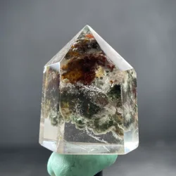 Natural Ghost Phantom Quartz Crystal  Specimen Healing Pendant Home Decor DIY Crafts Jewelry