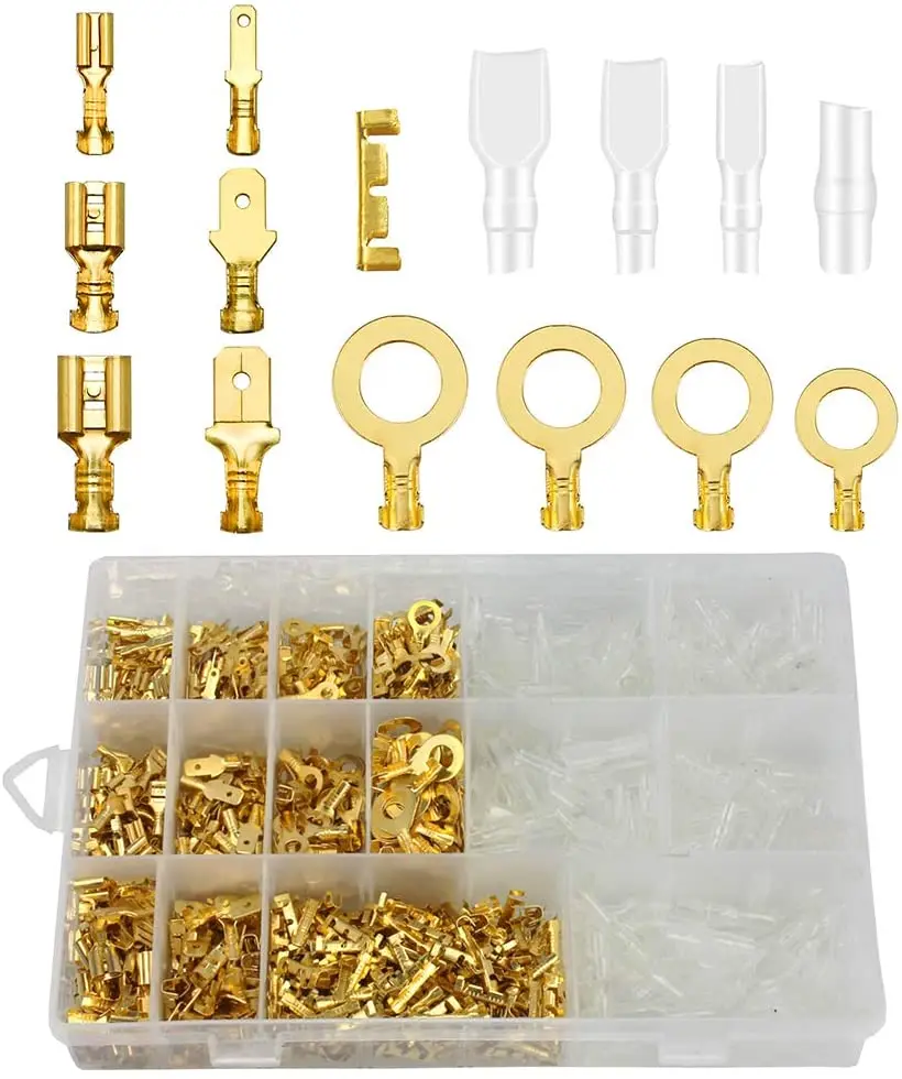 Tang Crimping SN-48B 2.8/4.8/6.3 Kit alat Crimping terminal Plug 0.5-2.5mm m² AWG 20-12 alat tangan Set Crimpatrice