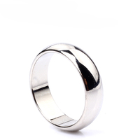 1 pcs Silver Cambered PK Ring Magnetic Ring PK Ring Magic Show Magic Props Magic Tricks B1060