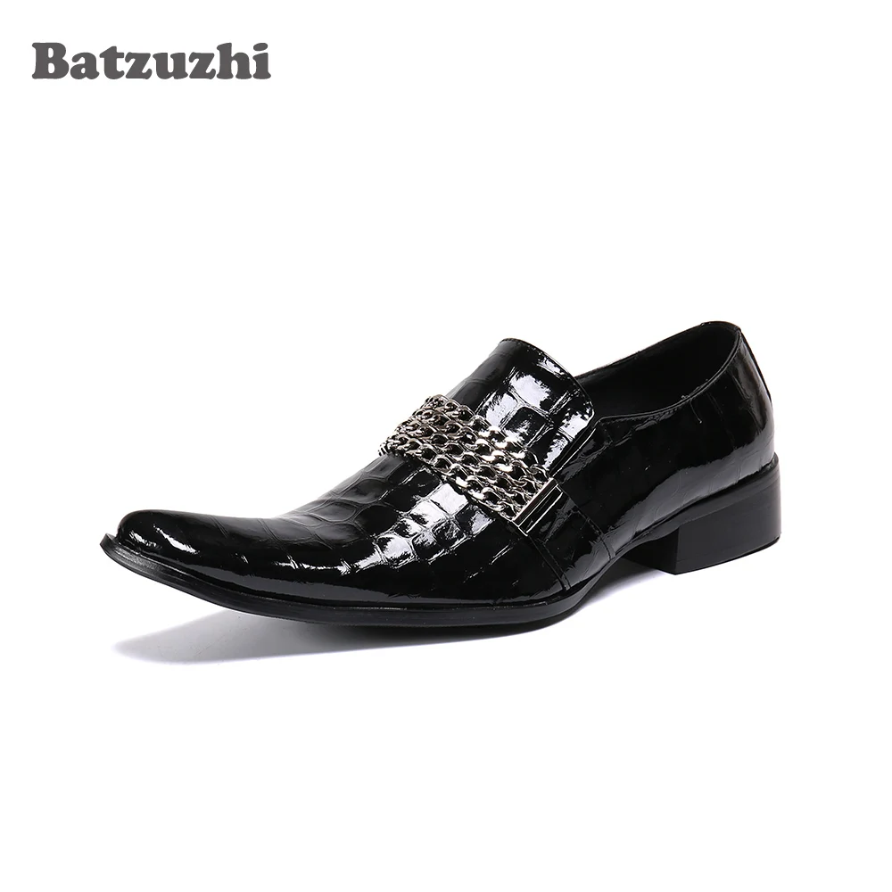 

Batzuzhi Genuine Leather Dress Shoes Men Oxfords Fashion Formal Shoes Men Pointed Toe Black Business Shoes Male Zapatos Hombre