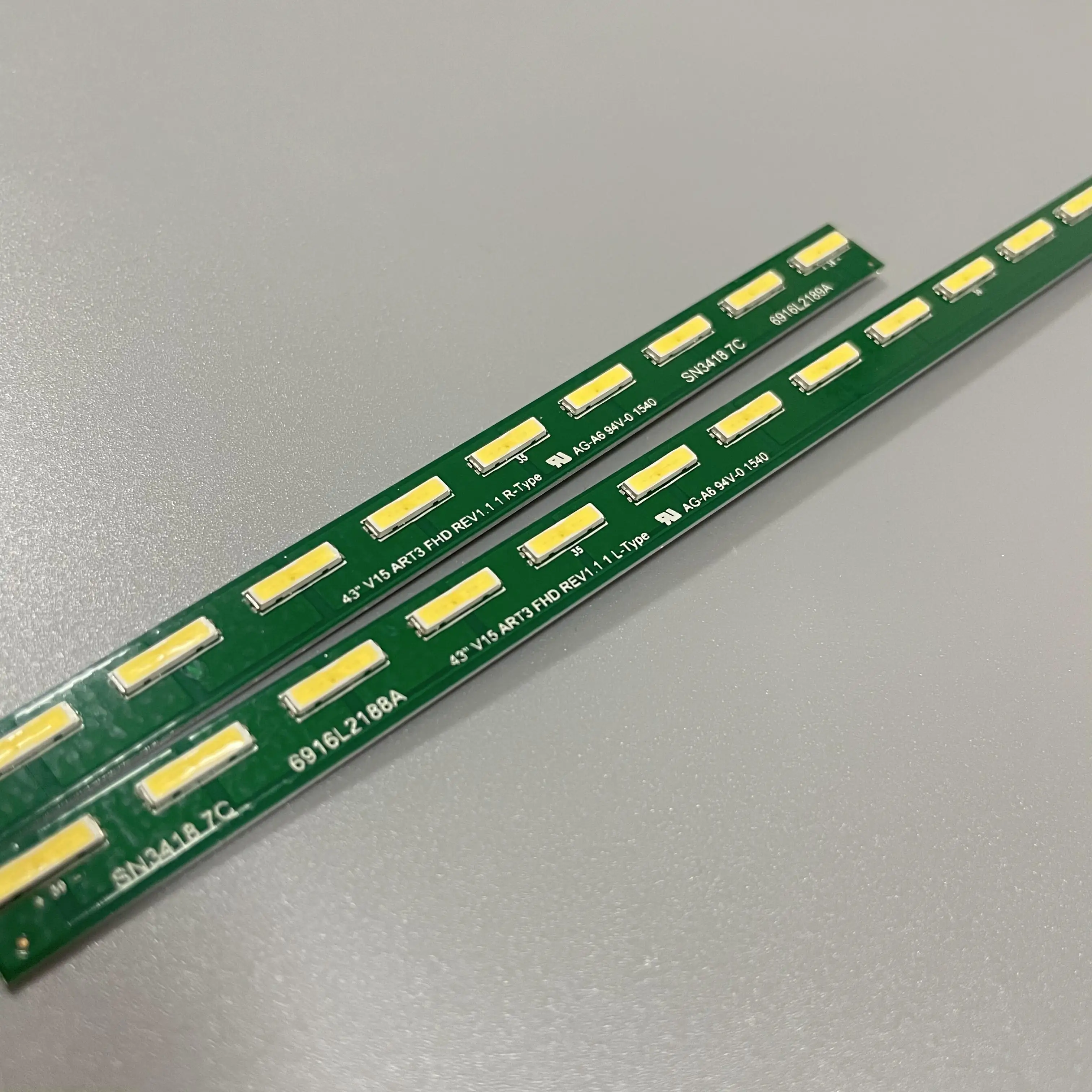 Striscia LED 2 pz/lotto 43 "V15 ART3 FHD REV1.11 l/R-TYPE ldldld430eue LG43LX310C-CA