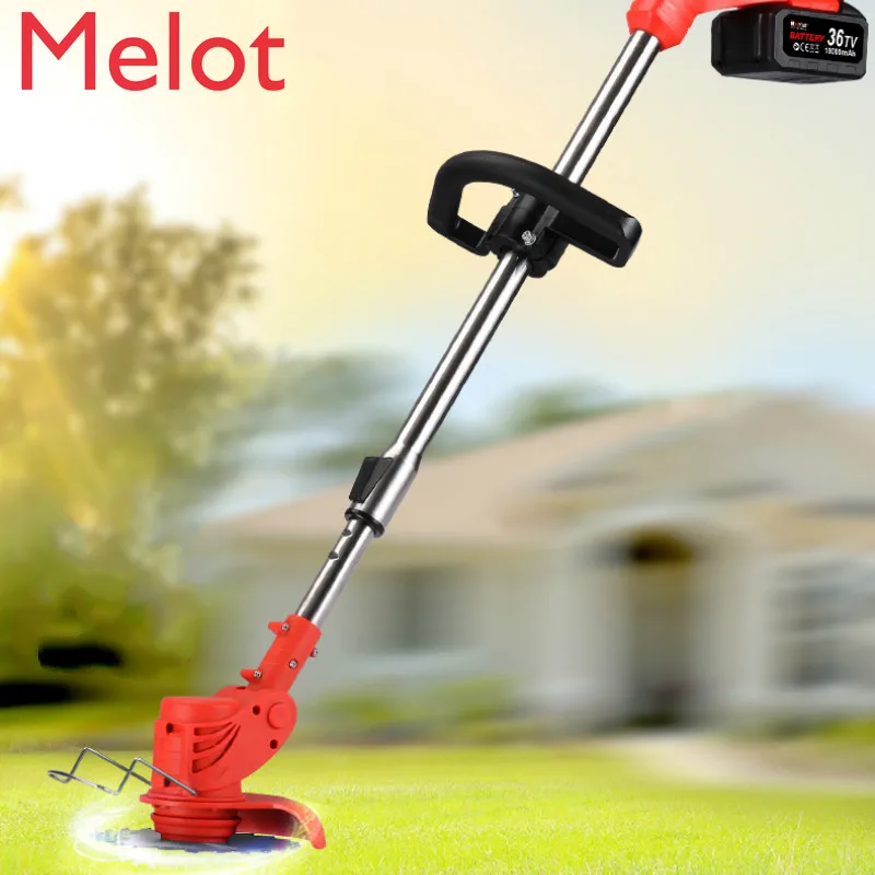 Upscale Portable Lithium Battery Grass Trimmer Electric Mower Multifunctional Weeding Machine Small Rechargeable Hair Remover