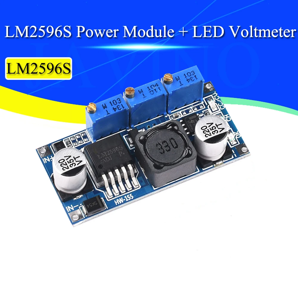 LM2596S sterownik LED DC-DC Step-down regulowany moduł zasilający CC/moc CV ładowarka regulowana LM2596 prąd stały