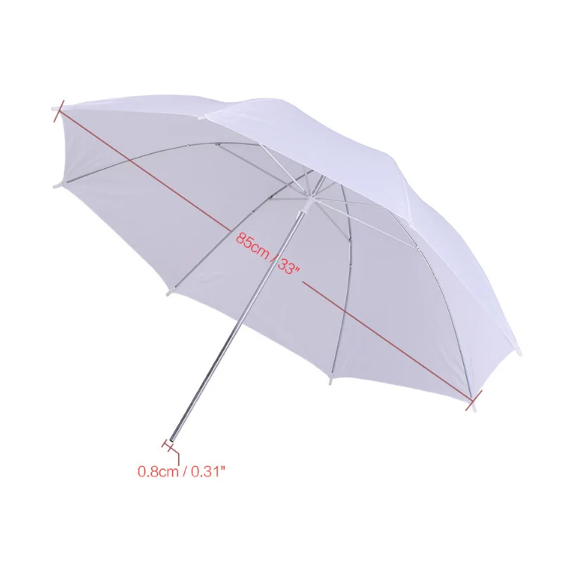 33-Polegada branco luz suave guarda-chuva fotografia estúdio guarda-chuva flash luz suave capa de luz ao ar livre guarda-chuva
