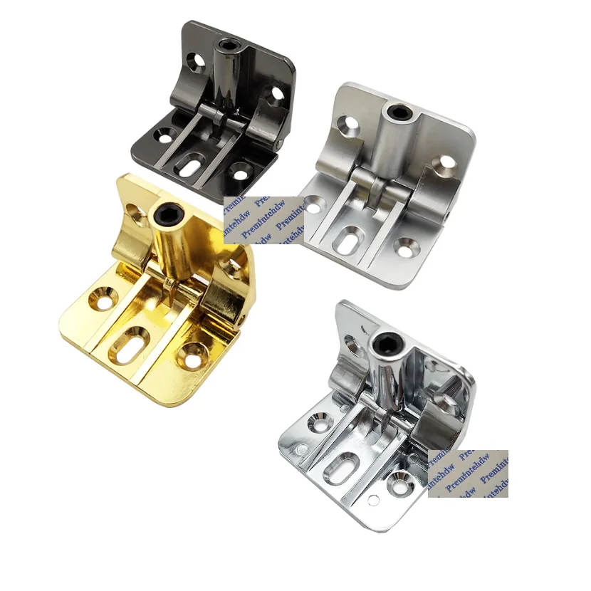 4Pcs Zinc 90 180 Degrees Locking Hinge For Folding Table Leaf Chrome Matte Silver Gold Gun Black