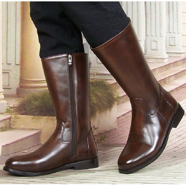 Full grain leather riding boots hotsell