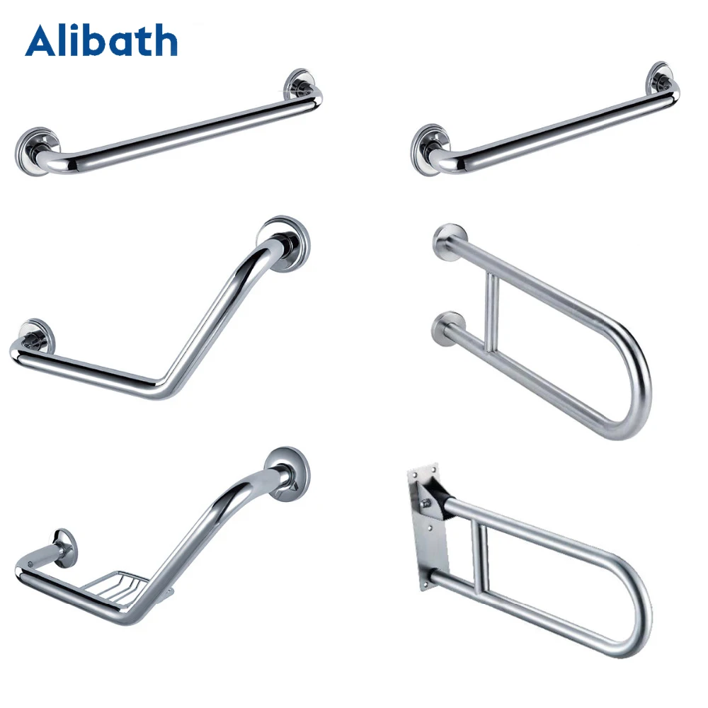 35/40/45/50/60/70/80cm Stainless Steel Bathroom Tub Handrail Grab Bar Shower Grip Safety Handle Towel Rack Hot Selll.