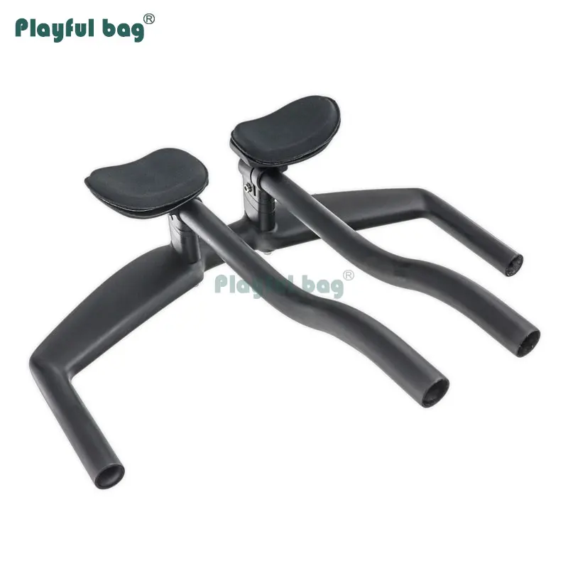 

Playful bag Carbon Time Trial Handlebar 400/420/440MM TT Bar Rest Road Bike Handlebar Bicycle Accessory Riding Equipment JA02