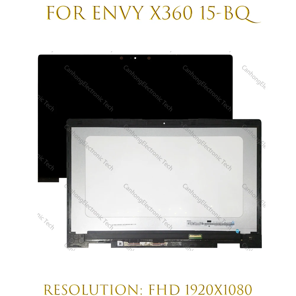 15.6'' LCD Screen For ENVY X360 15-bq series 15m-bq11xx LCD LP156WF9-SPL1 Bq102ng Bq075nr Touch Screen Digitizer Assembly