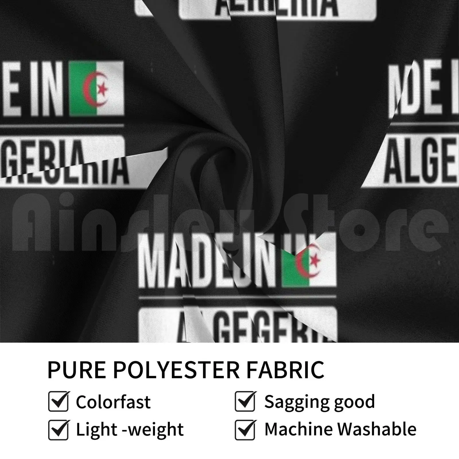 Made In Algeria Gift For Algerian Born In Algeria With The Algerian Flag Customized Tapestry Made In