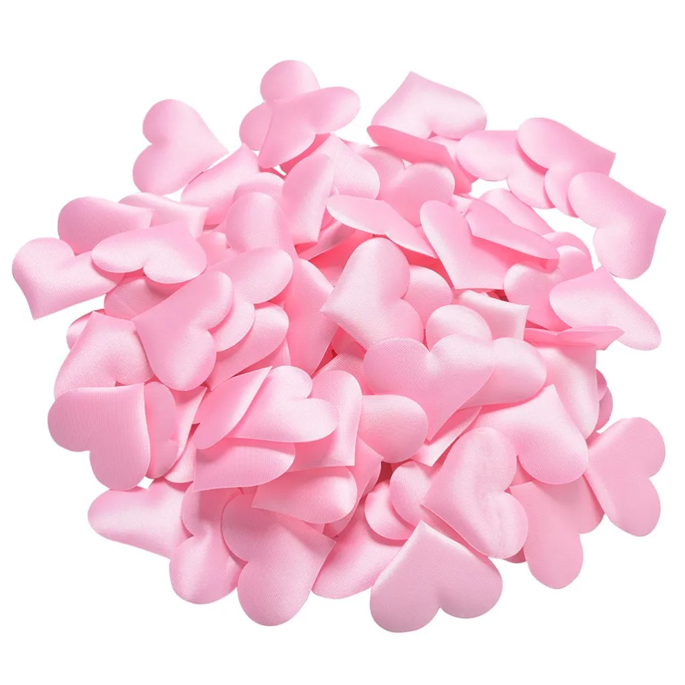 100/300Pcs 2cm Rose Red Sponge Heart Shaped Confetti Throwing Petals for Valentine's Day Wedding Party Marriage Home DIY Decor