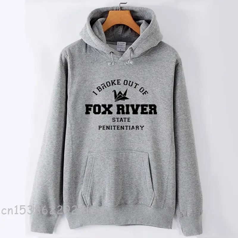 HipHop Hooded Pullover Prison Break Paper Crane Scofield Fox River Man Boy Hoodie Autumn Winter Clothing Shirt Cotton