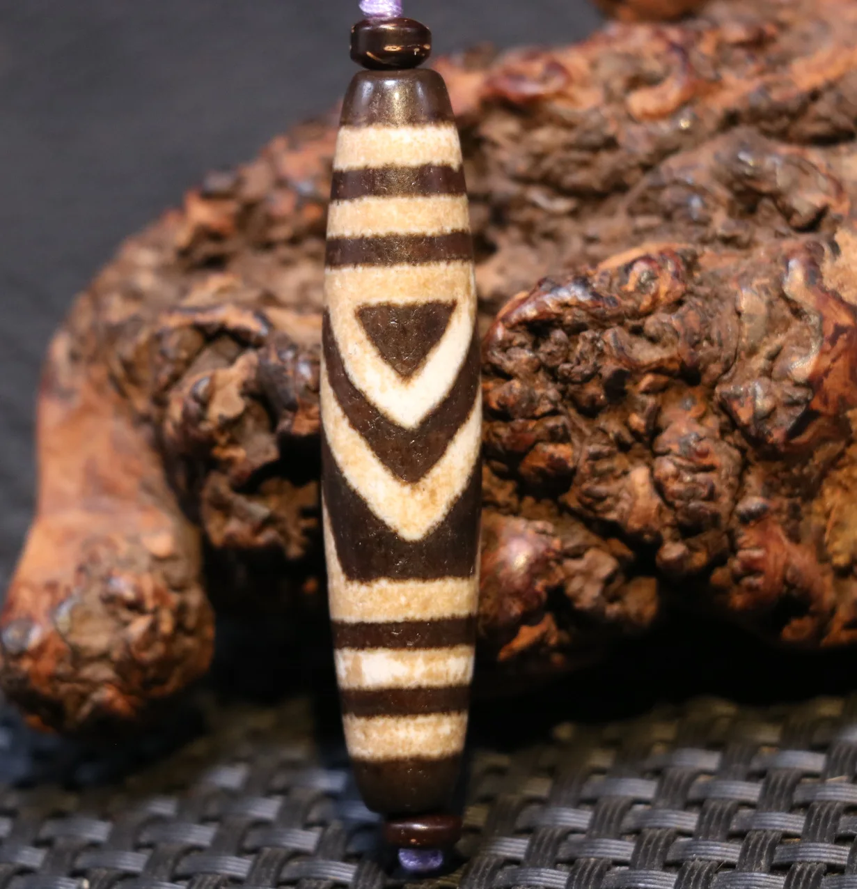 Magic Power Treasure Tibetan old Agate Peak Top Success dZi Bead Pendant Amulet Pendant LKbrother Talisman UPD210527A4