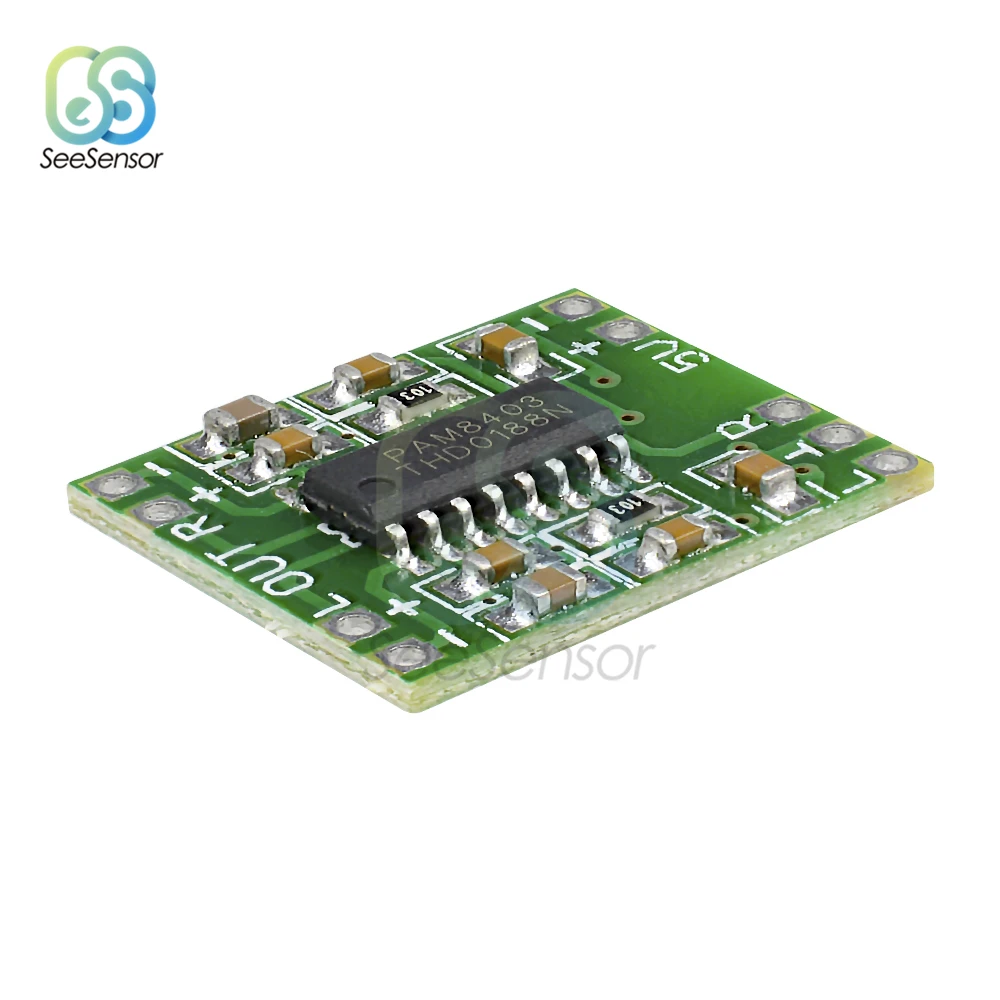 5PCS PAM8403 Super Mini Digital Amplifier Board 2 * 3W Class D 2.5V To 5V Power Audio Amplifier Board Module