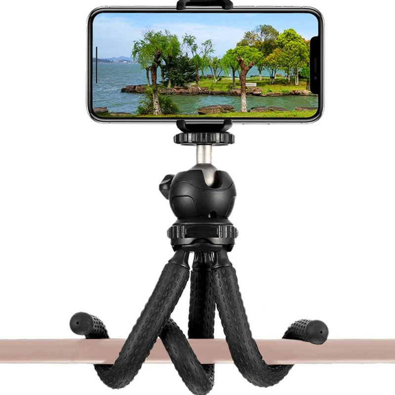 

Mini Flexible Tripod Travel Octopus Flexible Tripod with Ball Head Aadapter Mobile DSLR SLR Camera Phone Tripod Stand Holder