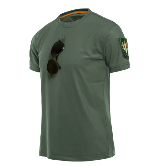 Esterno Degli Uomini di Sport Tattico T-Shirt Militare Escursionismo Tee Camicia Speciale Arms Cotone Sciolto Quick Dry Maniche Corte Solid Traspirante