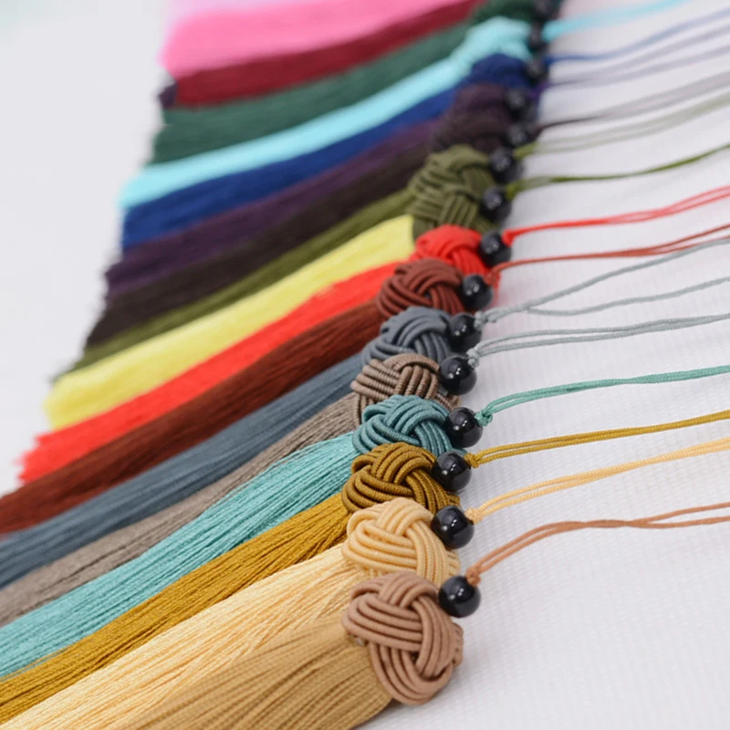 2Pcs/lot 9cm Pineapple Hat Tassels With Lanyard Silk Sewing Garment Tassel Decoration Key Tassel Curtain Home Decoration