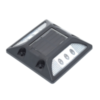 Waterproof White LED Solar Powered Road Stud Light Road Reflective Ground Warning Light