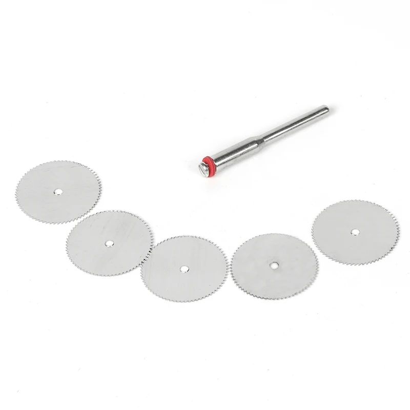 6PCS Wood Cutting Disc Dremel Rotary Tool Circular Saw Blade Dremel Cutting Tool For Woodworking Tool Dremel Accessories 5x22mm