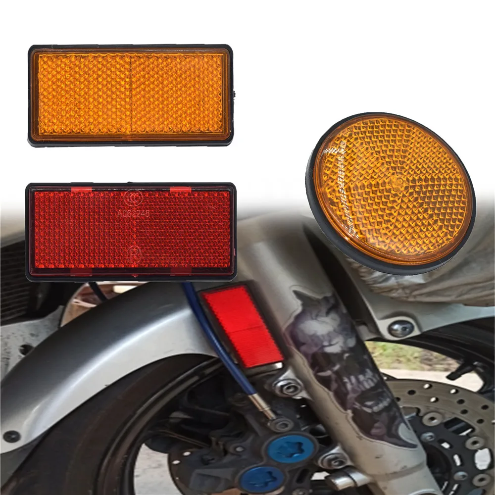 

2pcs Car Reflective Sticker Motorcycle Door Sticker Decal Warning Tape Reflective Strips 4 Colors Safety Mark reflector stickers