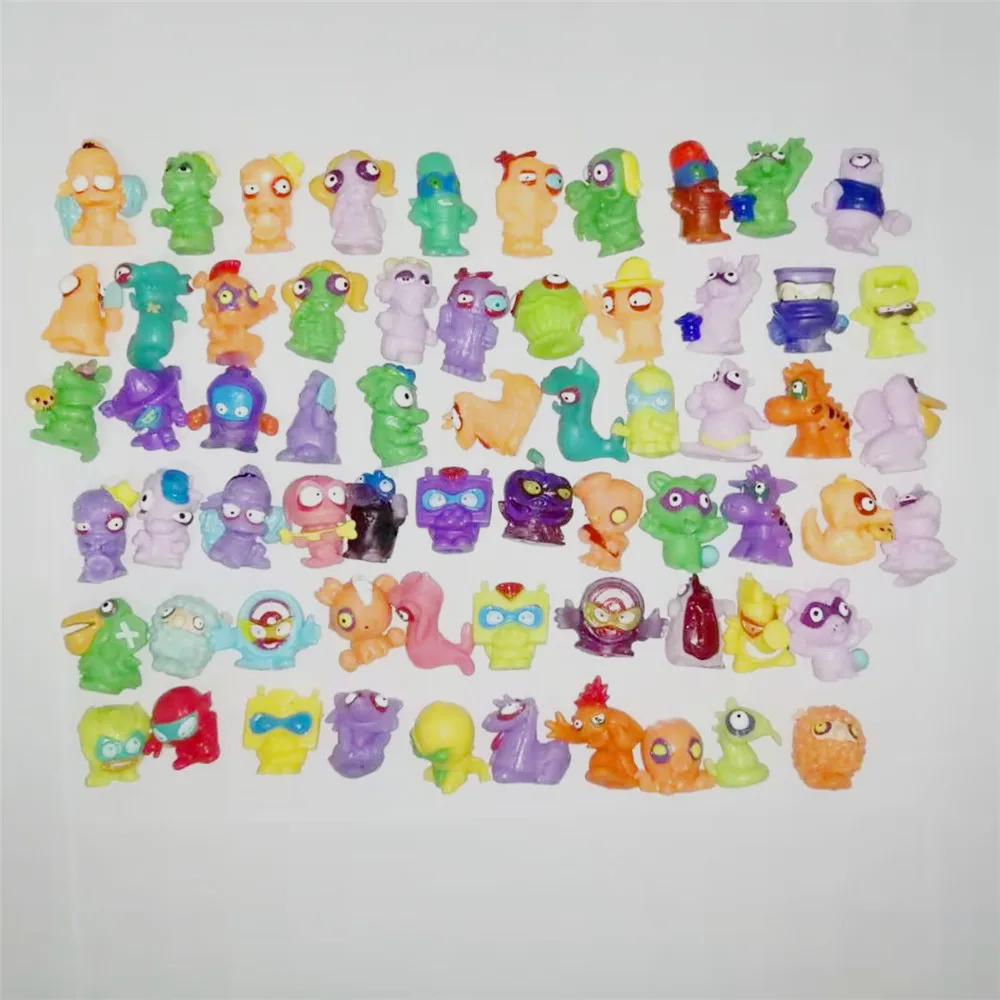 10-20pcs Original Superzings Zomlings Action Figures Dolls 3CM Super Zings Garbage Collection Toys Model for Kids Playing Gift