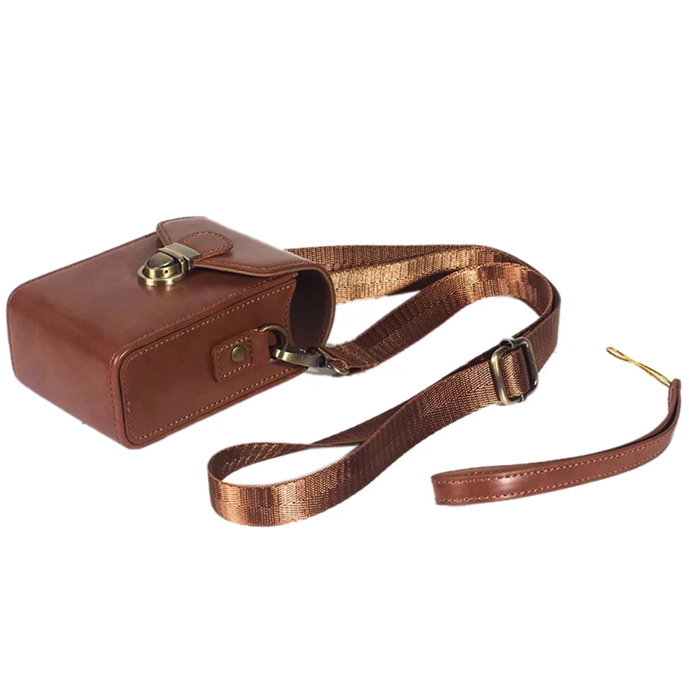 Bolsa para câmera capa de couro pu para canon powershot g9x ii g7x mark ii iii sx740 sx730 sx720 sx710 sx700 sx620 sx610 sx600 hs