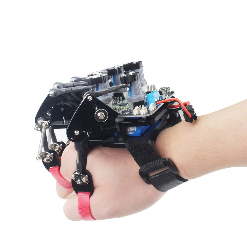 Hiwonder Arduino Somatosensory Robot Arm Hand Gripper Gloves/Wearable Mechanical Gloves/Exoskeleton Control Robot Kit